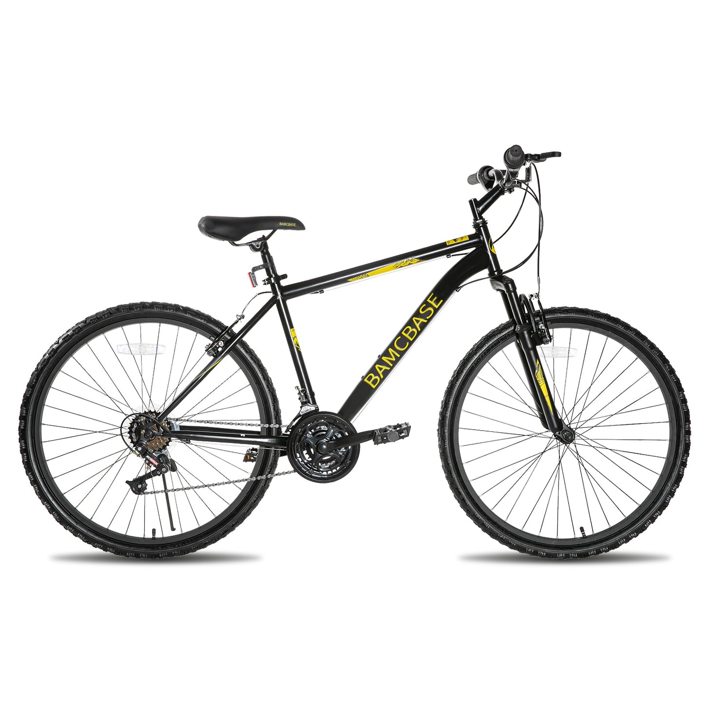 Hit the Trails with the Unisex 26-Inch 21-Speed Twist Shifter Mountain Bike: High-Carbon Steel, Thickened Suspension Fork, and Ideal for Adult Adventures