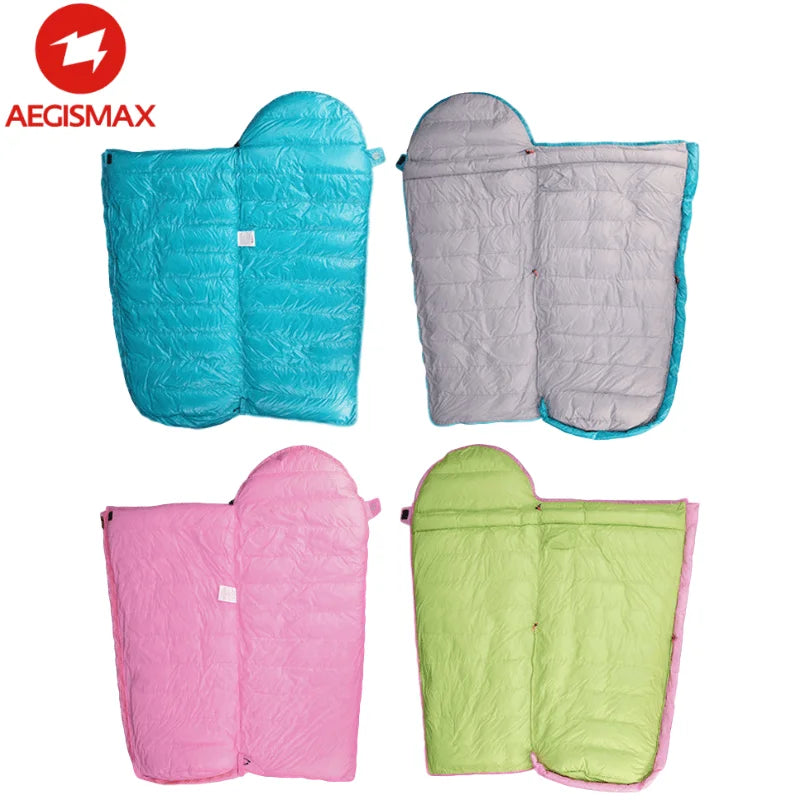 Kids' Goose Down Sleeping Bag – 95% Filled, Ultra-Warm & Thickened for Camping, Hiking & Outdoor Adventures