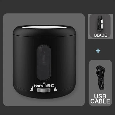 Tenwin Electric Auto Pencil Sharpener – Automatic Touch Switch, Fits 6–8mm Pencils, for School, Office & Home