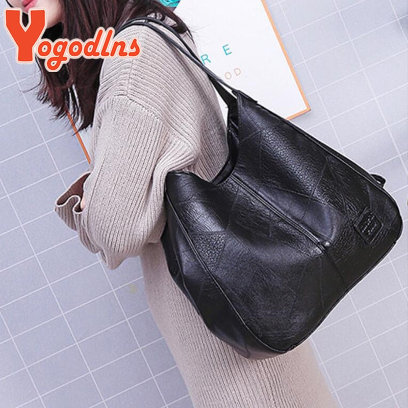 Experience Timeless Elegance with Yogodlns Vintage Luxury Handbags for Women: Top-Handle Shoulder Totes by Designers