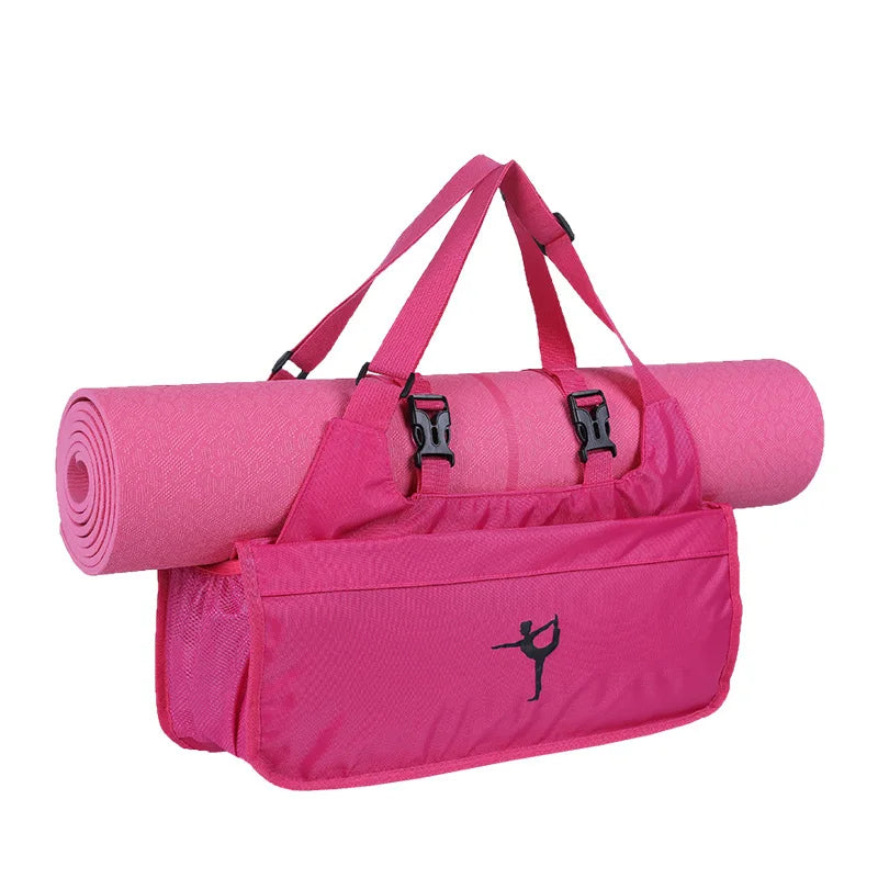 Multifunctional Waterproof Fitness Yoga Bag for Women: Sport Gym Shoulder Bag with Yoga Mat Storage, Outdoor Training Pack (Mat Not Included)