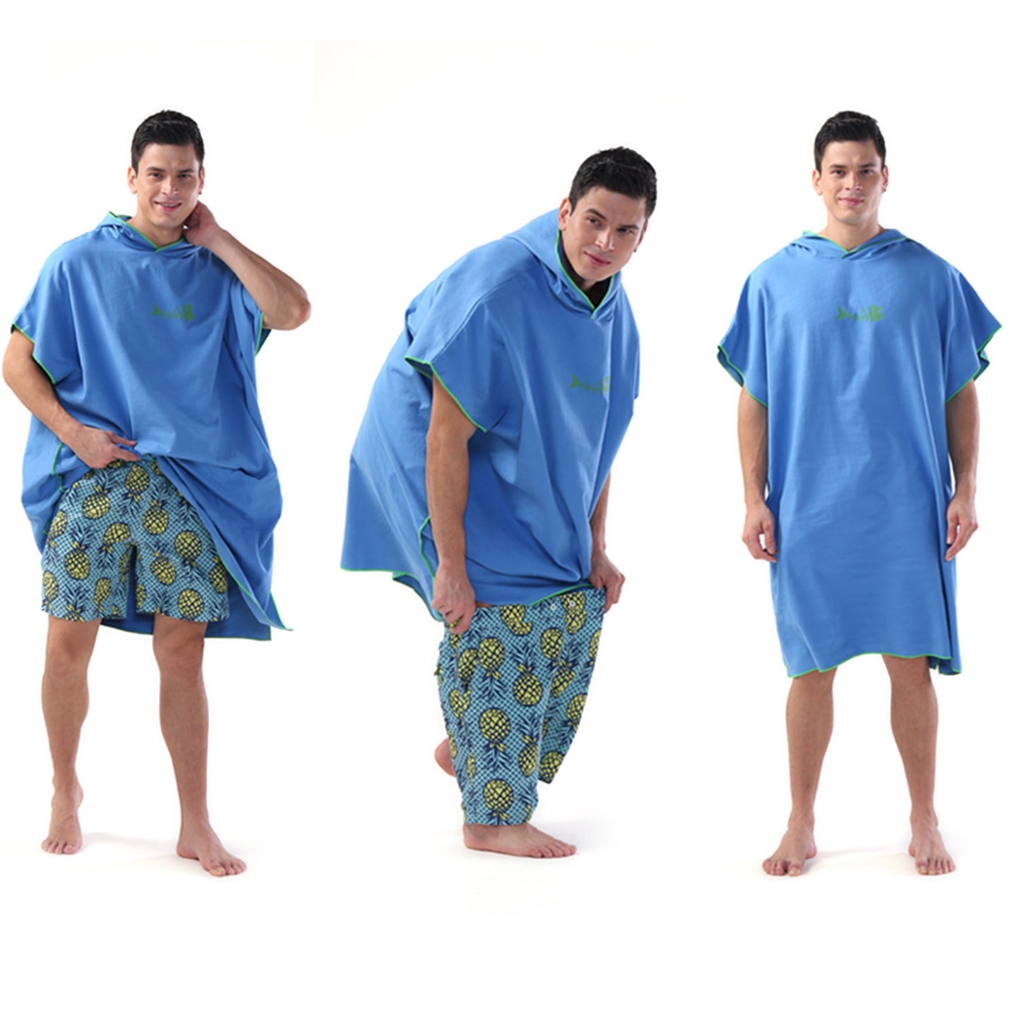 Stay Comfortable and Dry at the Beach with a Quick-Dry Hooded Surf Poncho Changing Towel: Multi-Functional Microfiber Beach Blanket for Swimming