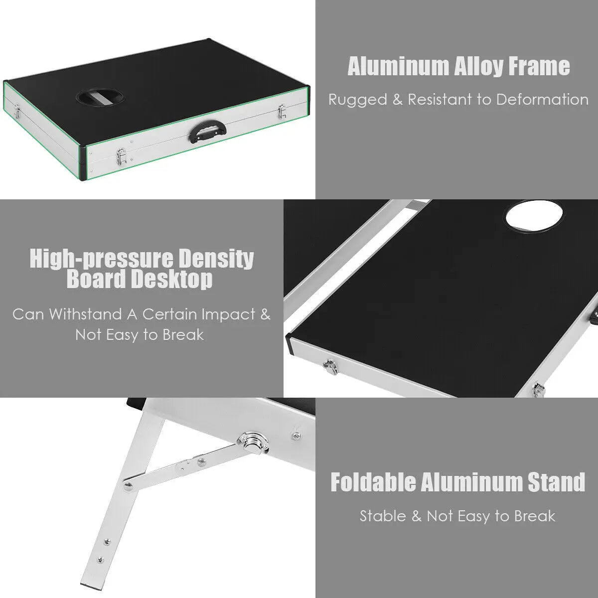 Portable Cornhole Game Set with Foldable Boards: Ideal for Tailgating, Complete with Carrying Bag