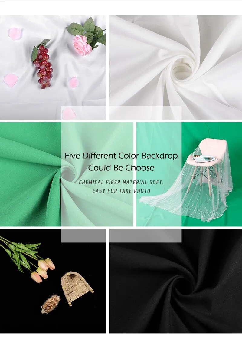 Photography Background Green Screen Smooth Muslin Cotton Cloth For Photo Studio Video