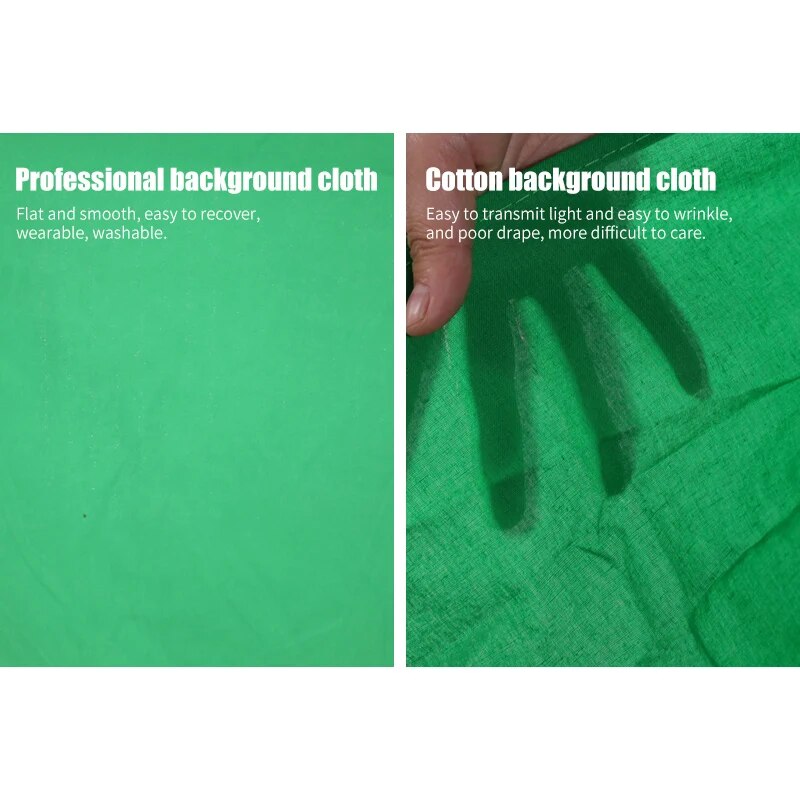 Photography Background Green Screen Smooth Muslin Cotton Cloth For Photo Studio Video