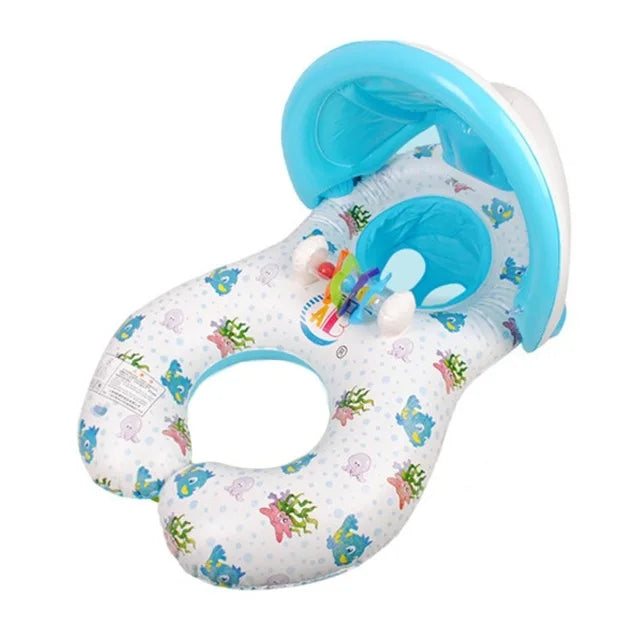 Safety Inflatable Swim Rings for Kids and Babies - Parent-Child Pool Float Seat for Summer Water Play