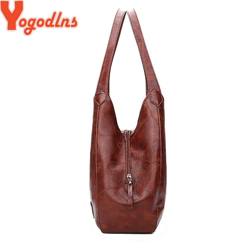 Experience Timeless Elegance with Yogodlns Vintage Luxury Handbags for Women: Top-Handle Shoulder Totes by Designers