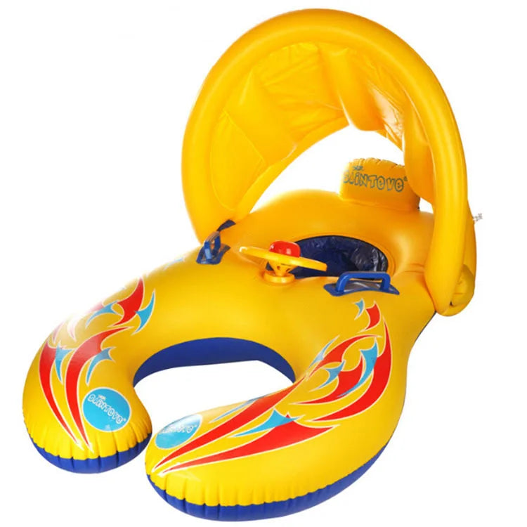 Safety Inflatable Swim Rings for Kids and Babies - Parent-Child Pool Float Seat for Summer Water Play