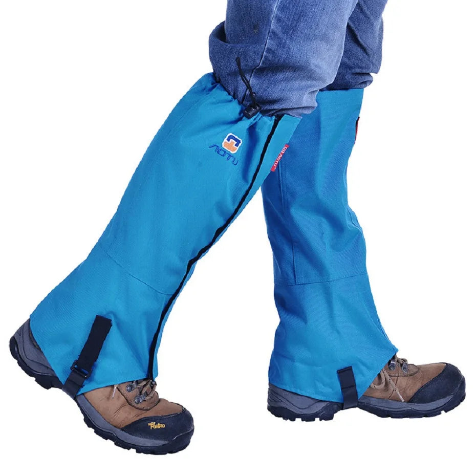 Unisex Waterproof Snow Kneepad Gaiters for Skiing, Cycling, Camping, Hiking, and Outdoor Sports