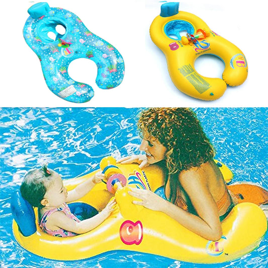 Safety Inflatable Swim Rings for Kids and Babies - Parent-Child Pool Float Seat for Summer Water Play