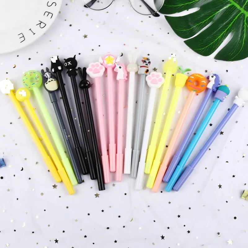 50 PCs Creative Cartoon Pens: Cute Neutral Writing Tools for Office and Student Use, Wholesale Stationery