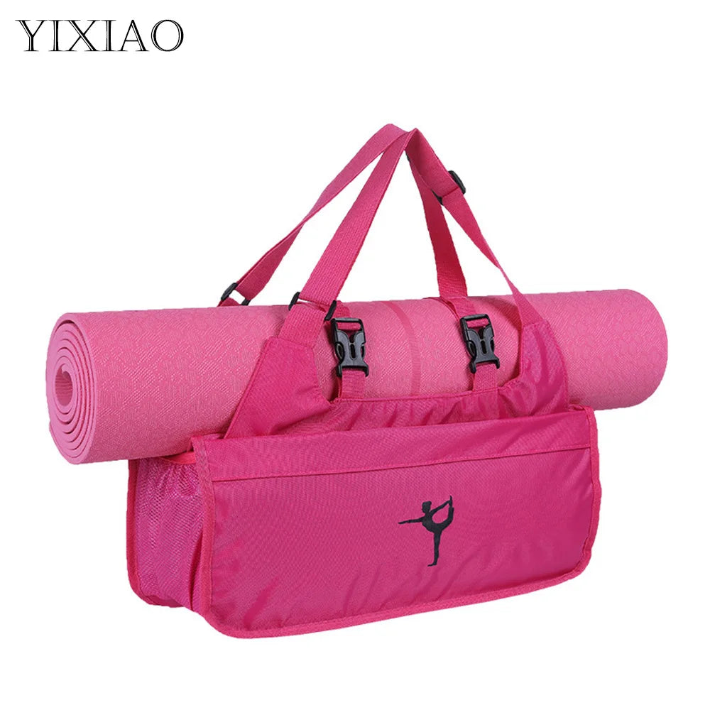 Multifunctional Waterproof Fitness Yoga Bag for Women: Sport Gym Shoulder Bag with Yoga Mat Storage, Outdoor Training Pack (Mat Not Included)