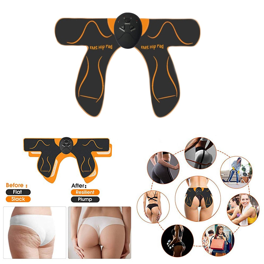 Multi-Functional EMS Hip Trainer: Electric Vibration Muscle Stimulator for Effective Buttocks Toning and Fitness