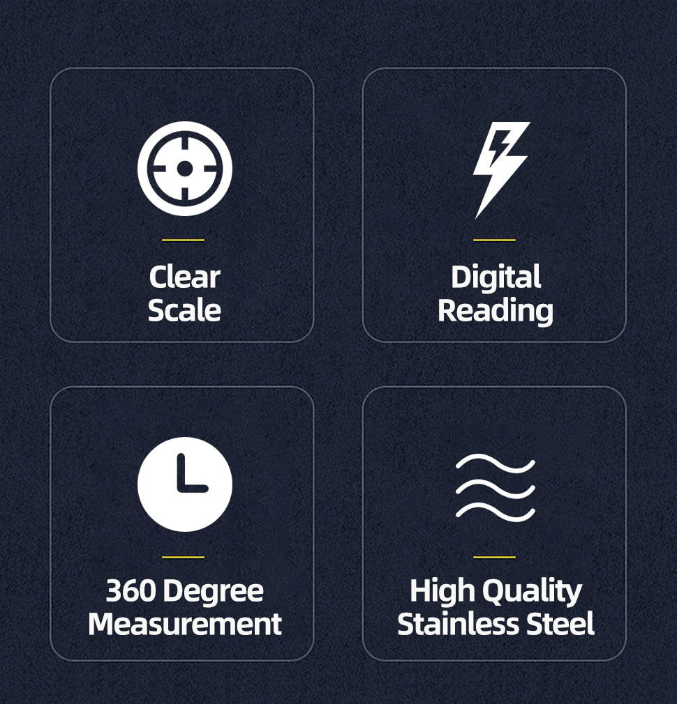 Digital Angle Finder Goniometer: Electronic Protractor for Precise Multi-Angle Measurement