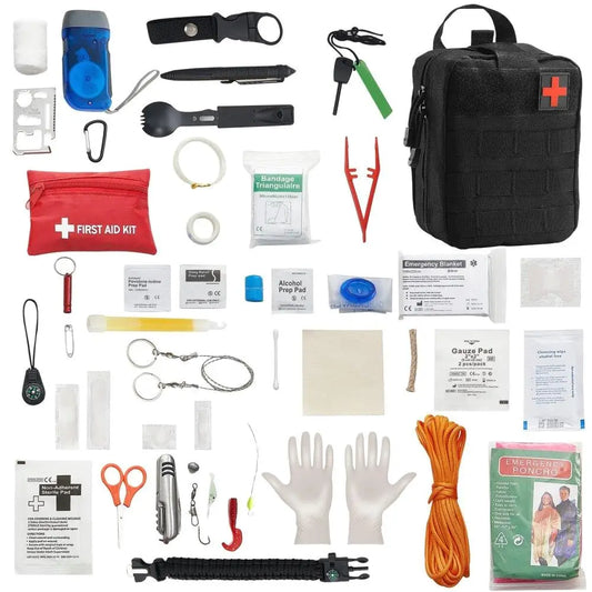 250-Piece Emergency First Aid Kit – All-in-One Survival Medical Bag for Camping, Travel & Home Use