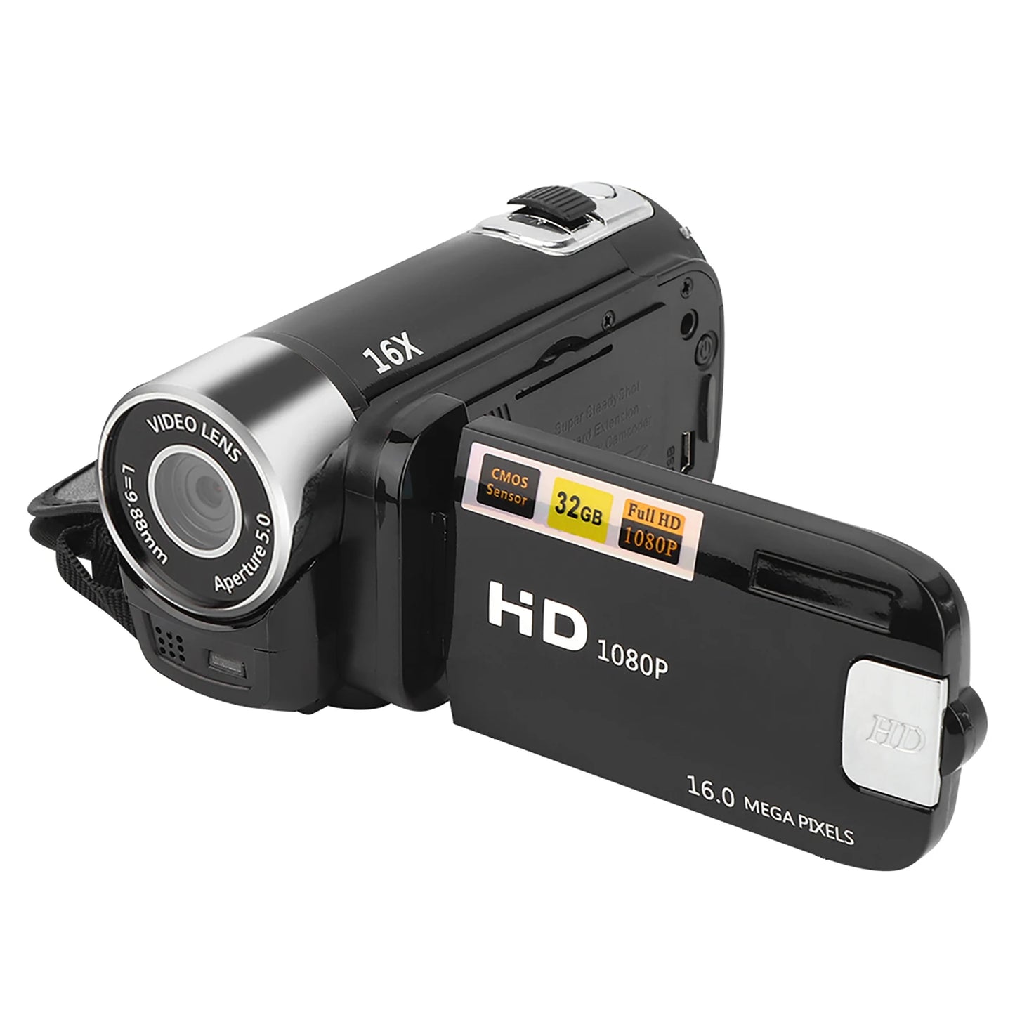 DH-90 Camcorder – 16X Digital Zoom, 2.7-Inch Color Display, High Definition Camera for Image and Video Shooting (110-240V)