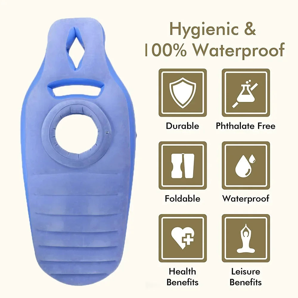 Inflatable Pregnancy Pillow & Yoga Mat – Maternity Full Body Sleeping & Support Mattress for Pregnant Women