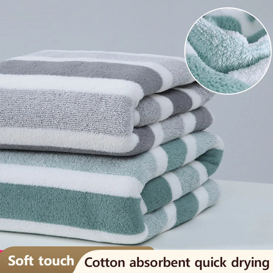Soft Thickened Absorbent Bath Towel – Plush Face & Body Towel for Home Use