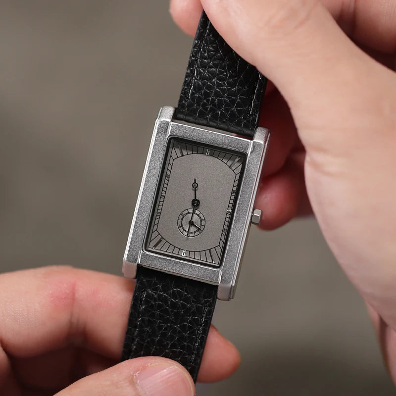 Men’s Luxury Square Watch – Vintage-Inspired Quartz & Mechanical Wristwatch, Elegant Gift for Him