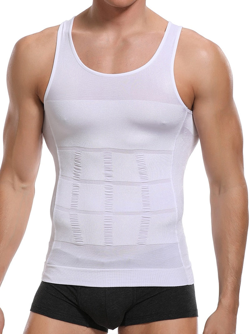 Enhance Your Gym Workout with a Slimming Body Shaper Vest Shirt: Abdominal Control and Tummy Compression for Men