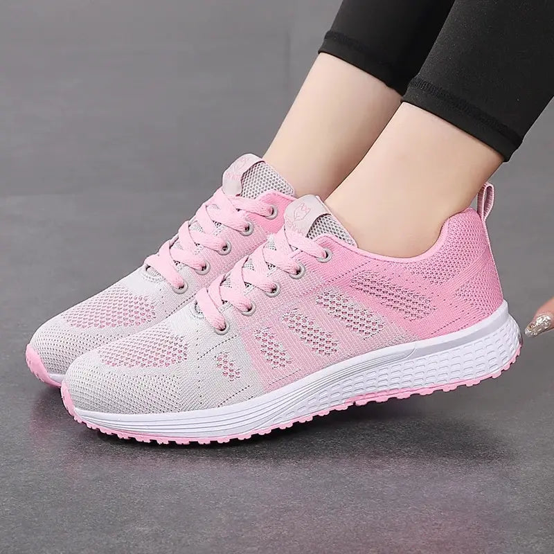 Women's Lightweight Running Sneakers – Comfortable Sport Shoes for Jogging and Tennis