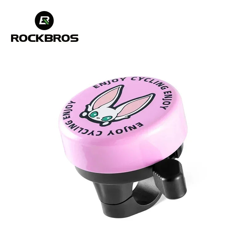 ROCKBROS Bike Bell – Lightweight Cycling Ring Safety Warning Alarm, 80-100dB Handlebar Bell, Durable Bike Accessory