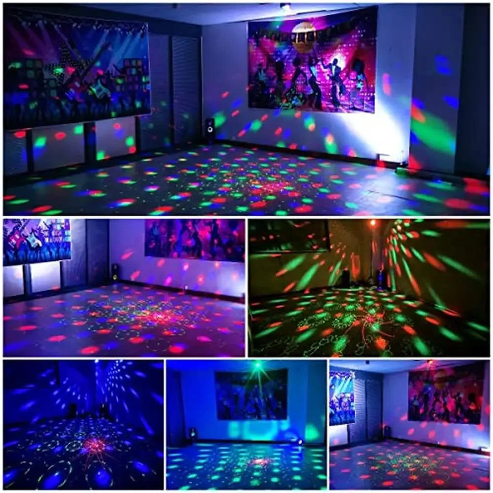 RGB Disco Ball Light – Sound Activated Stage Lighting for Parties, Holidays, Weddings, and Halloween; Perfect Gift for Kids and Boys!