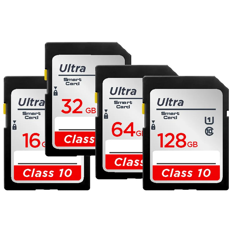 💾 High-Speed SD Memory Card – 16GB / 32GB / 64GB / 128GB / 256GB – V10 Rated for Cameras & Devices