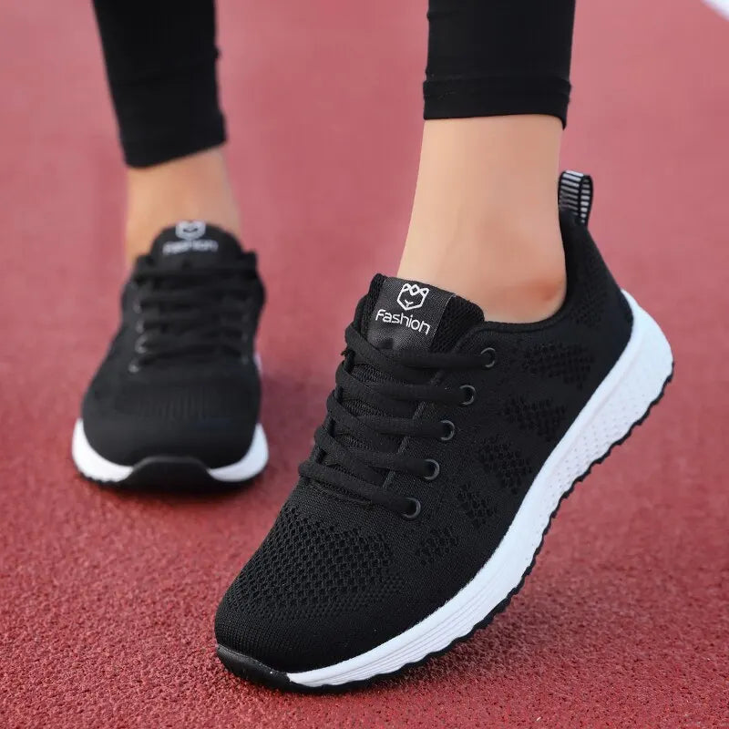 Women's Lightweight Running Sneakers – Comfortable Sport Shoes for Jogging and Tennis