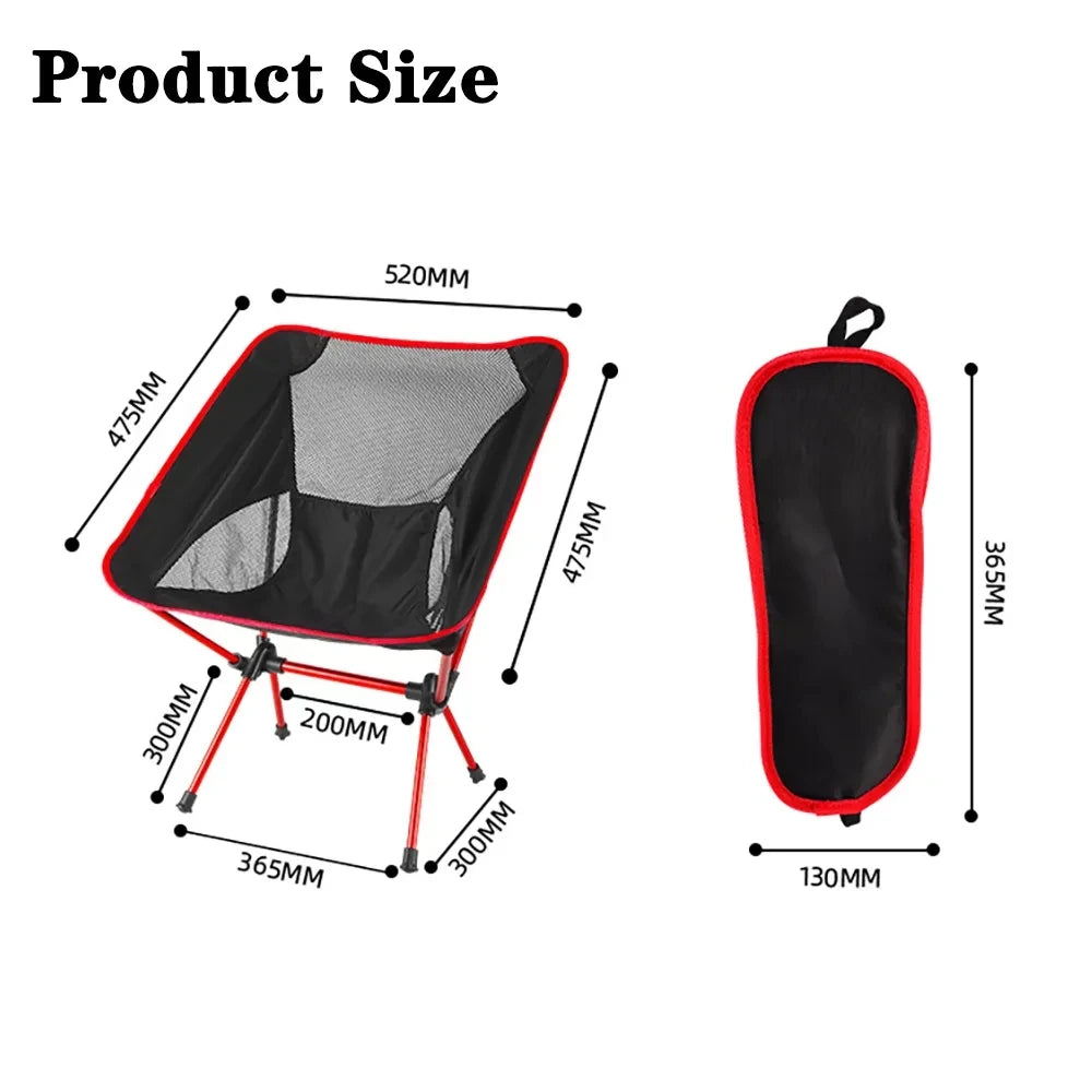 Travel Light with Our Ultralight Folding Moon Chair for Camping and Hiking