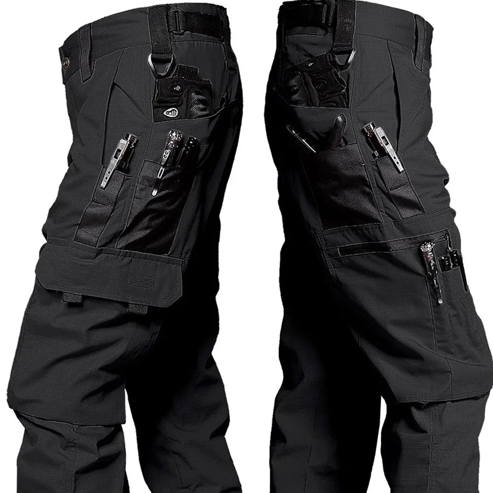 Premium Tactical Cargo Pants: Waterproof Ripstop Military-Style Men's Combat Training Trousers with Multi-Pocket Design