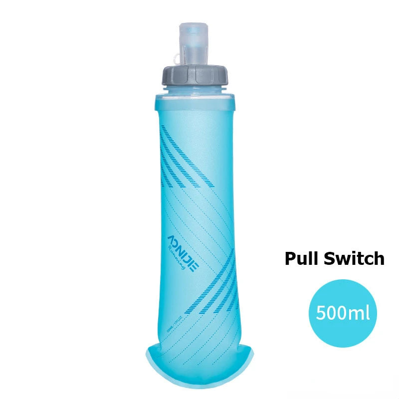 AONIJIE SD09/SD10 Soft Flask – 250ml & 500ml Folding Collapsible TPU Water Bottle, Perfect for Running, Hydration Packs, Waist Bags, & Vests