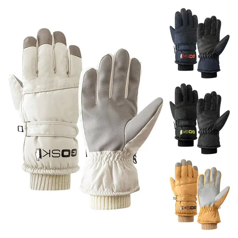 Unisex Waterproof Ski Gloves – -30 Degree Thermal Mittens with Touchscreen Capability for Snowboarding, Snowmobiling, and Motorcycling