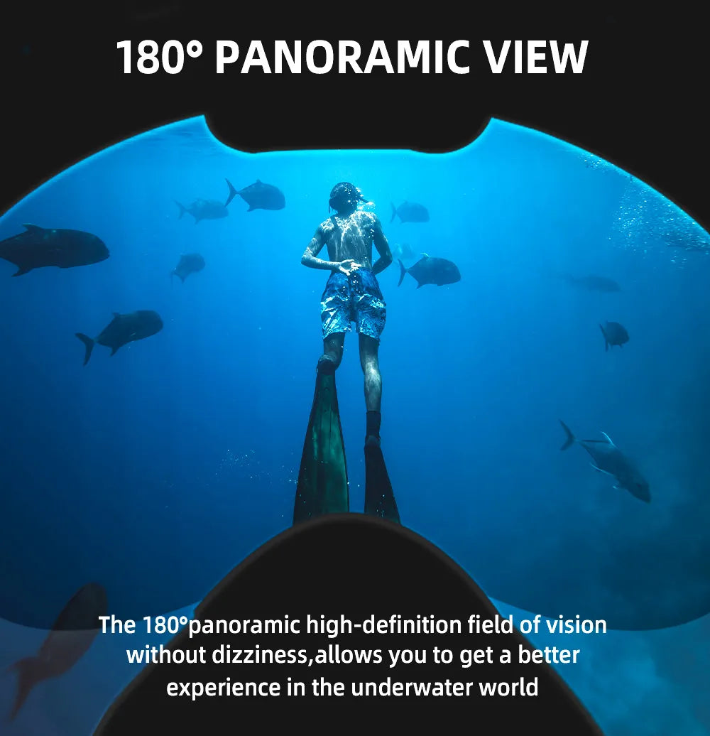 Enhanced Snorkeling Experience: 180° Panoramic View Full Face Snorkel Mask with Silicone Dry Top, Dual Snorkels, Anti-Fog, and Anti-Leak Technology