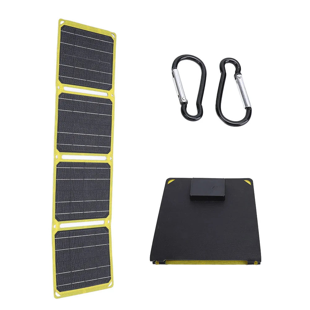 30W/40W Portable Foldable Solar Charger – IP67 Waterproof with USB-A, Type-C, and DC Output for 5V Battery and Phone Charging