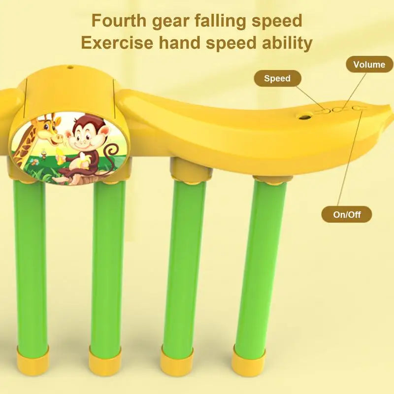 Falling Sticks Game Toy – Interactive Banana-Shaped Reaction Training Game for Attention and Coordination Skills