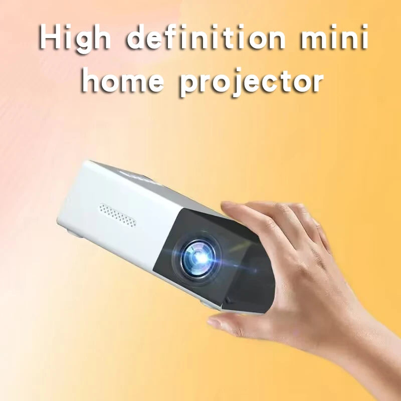 Mini LED Projector – Upgraded Version with 600 Lumens, 320x240P, HDMI-Compatible USB Audio for Home Media Playback