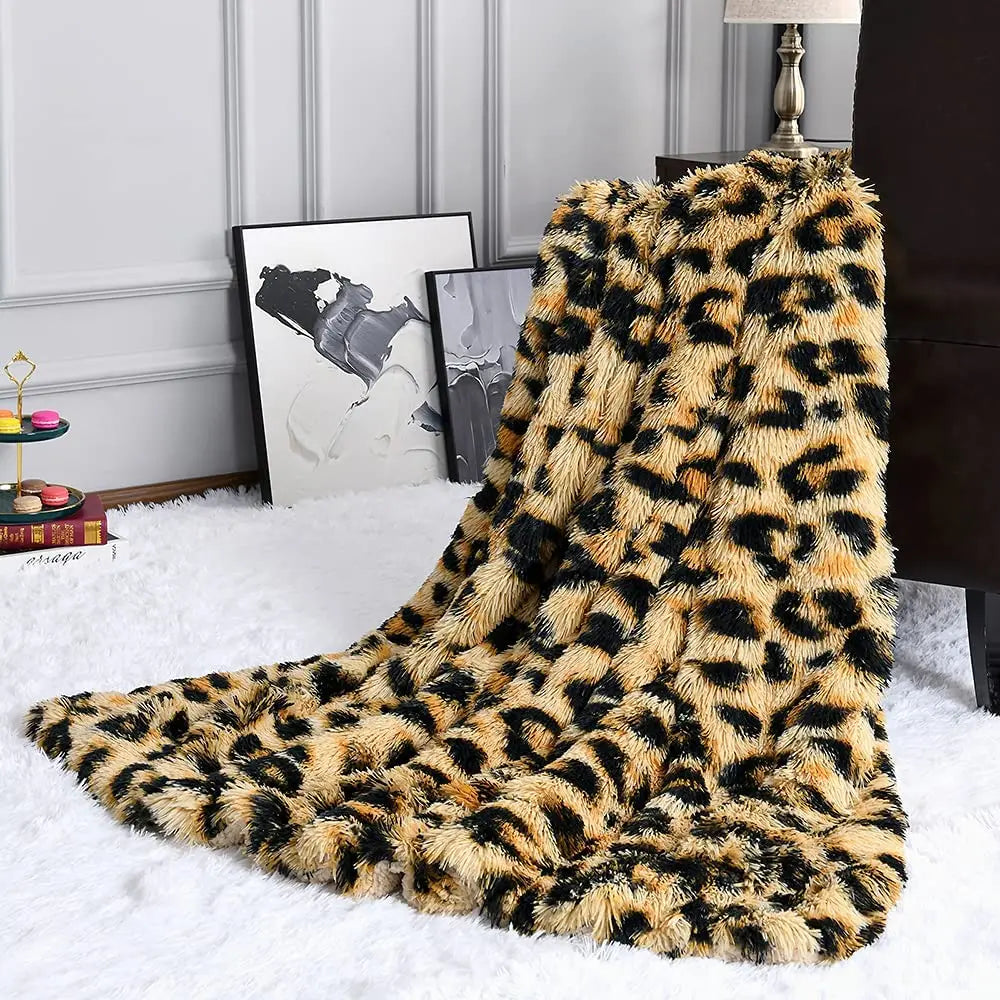 Double Layer Plush Winter Throw Blanket: Cozy Bedspread, Sofa Cover, and Chair Towel – Perfect for Home Comfort