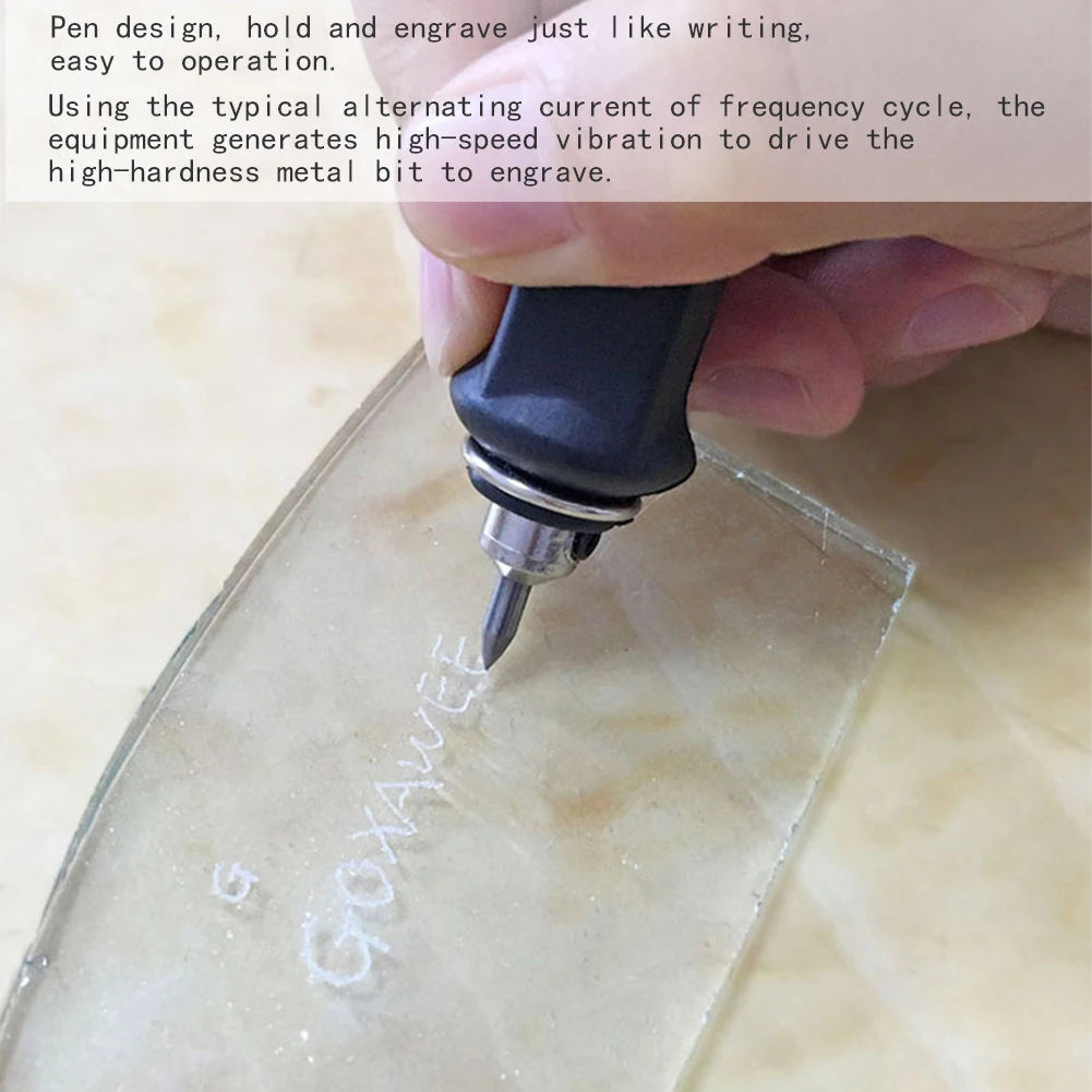 25W Electric Engraving Pen – Precision Etching Tool for Wood, Metal, Glass, Plastic & More