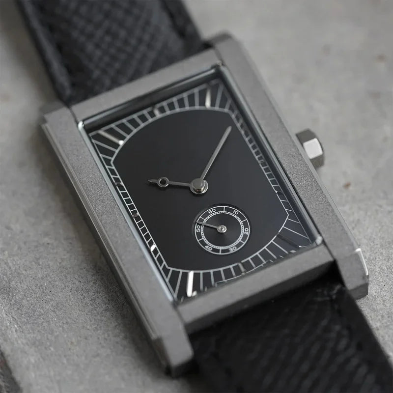 Men’s Luxury Square Watch – Vintage-Inspired Quartz & Mechanical Wristwatch, Elegant Gift for Him