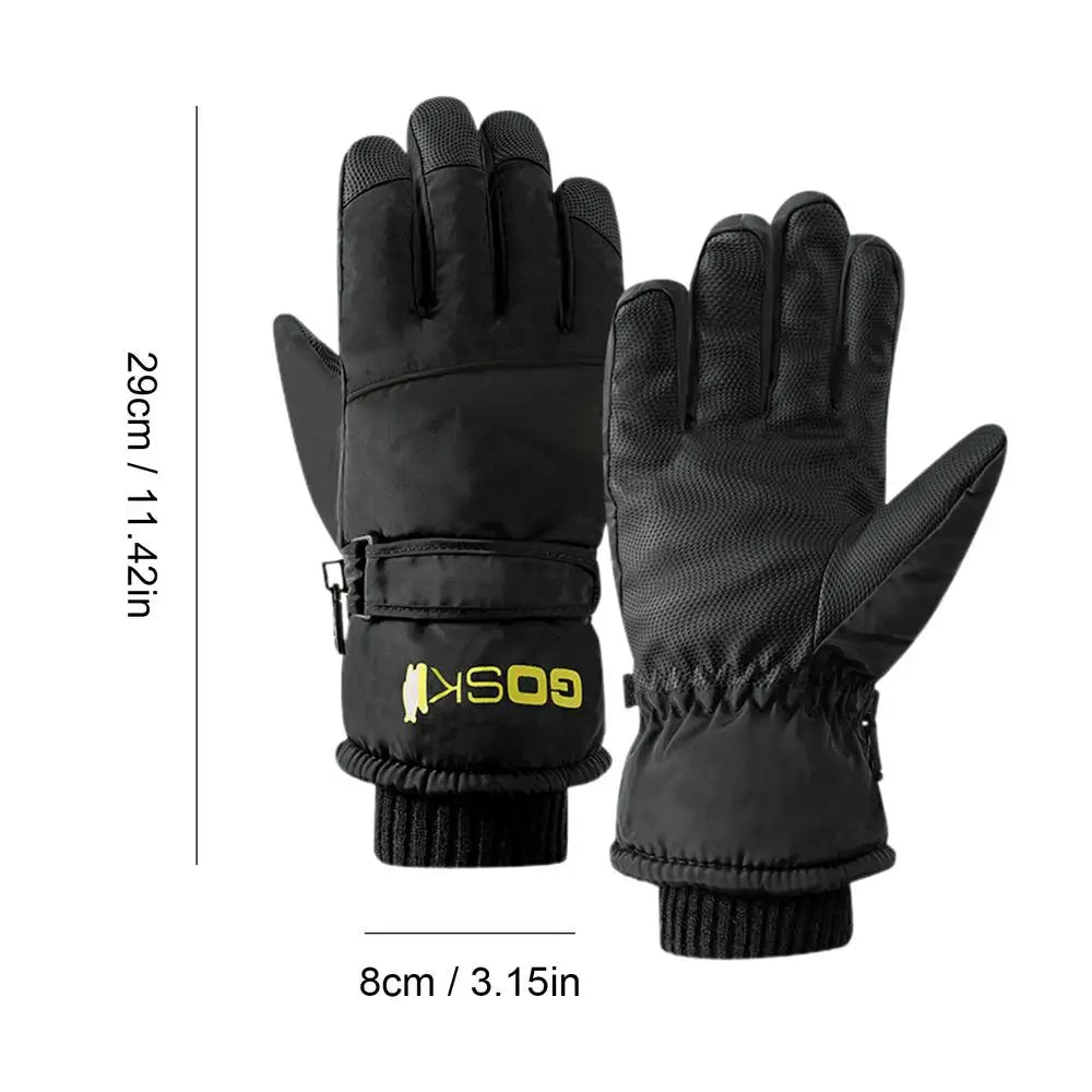 Unisex Waterproof Ski Gloves – -30 Degree Thermal Mittens with Touchscreen Capability for Snowboarding, Snowmobiling, and Motorcycling