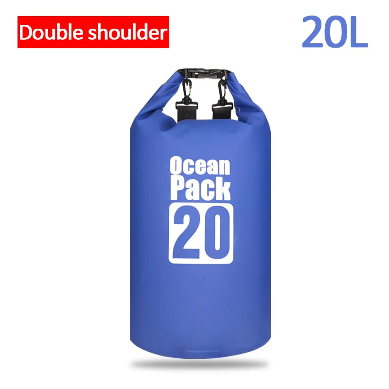 Waterproof Swimming Dry Bags: 500D Dry Sack Options in 2/5/10/15/20/30L for Boating, Fishing, Rafting