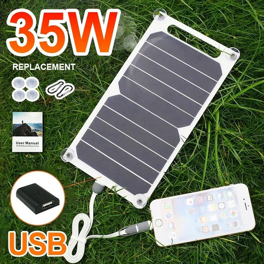 ☀️ Sunpower Portable 35W Solar Panel Charger (5V USB Output)