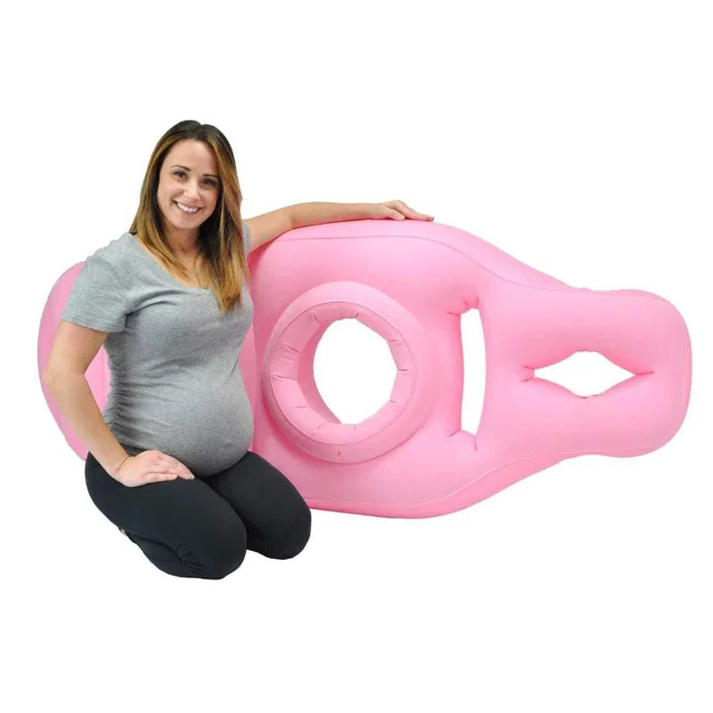 Inflatable Pregnancy Pillow & Yoga Mat – Maternity Full Body Sleeping & Support Mattress for Pregnant Women