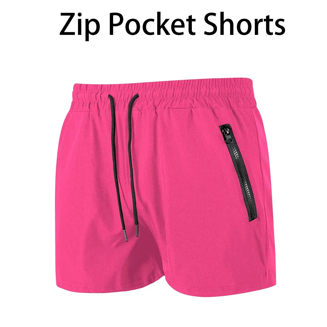 Stay Cool & Ready: Quick-Dry Swim Trunks with Zipper Pockets for All-Day Comfort