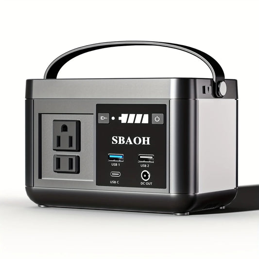 Portable Power Station P86 – 88.8Wh LiFePO4 Battery with 120W AC Output (150W Peak) Solar Generator for Camping & Travel