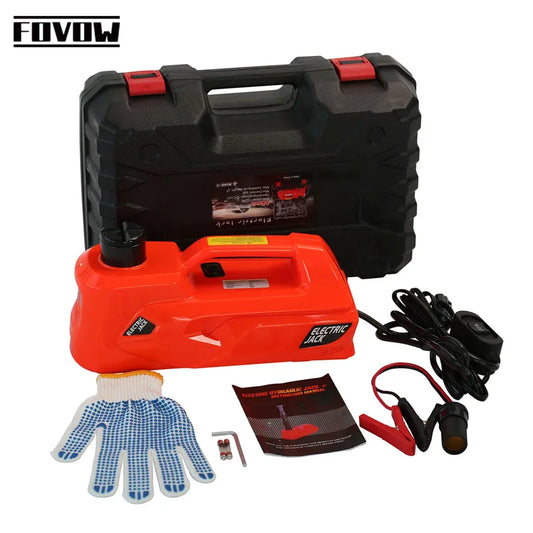 5-Ton Electric Hydraulic Car Jack – 155–530mm Lift Height, Emergency Repair Tool for SUVs & Garage Use