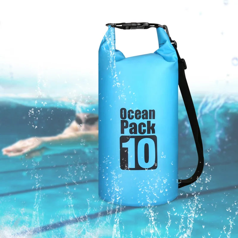 Waterproof Swimming Dry Bags: 500D Dry Sack Options in 2/5/10/15/20/30L for Boating, Fishing, Rafting