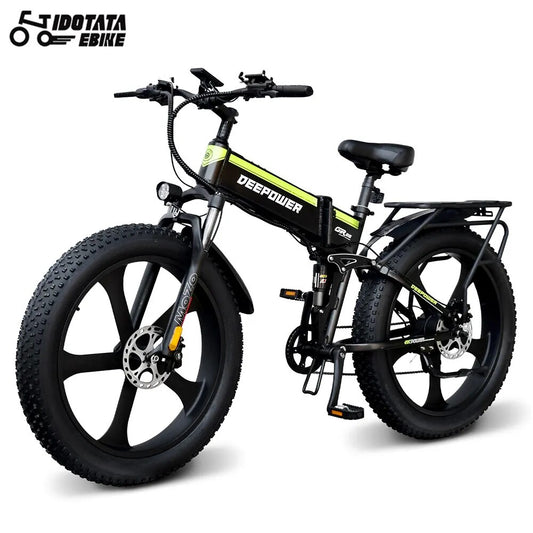 26 Inch Adult Electric 1000W 17.5Ah Mountain E-Bike  7 Speed 48V Cycling  4.0 Fat Tire