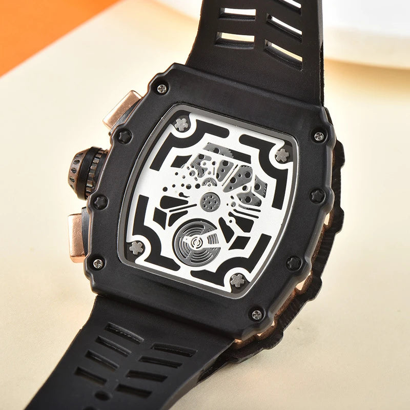 New Generation Sports Business Watch – Hollow Design, Mechanical Quartz, Small Three-Disc Display